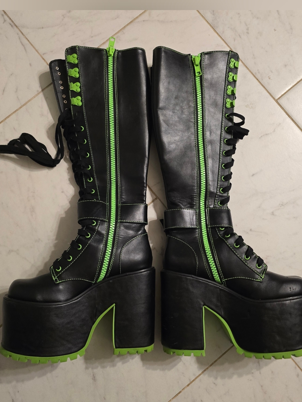 Dolls Kill Current Mood Obsidian Boots - Picture 2 of 10